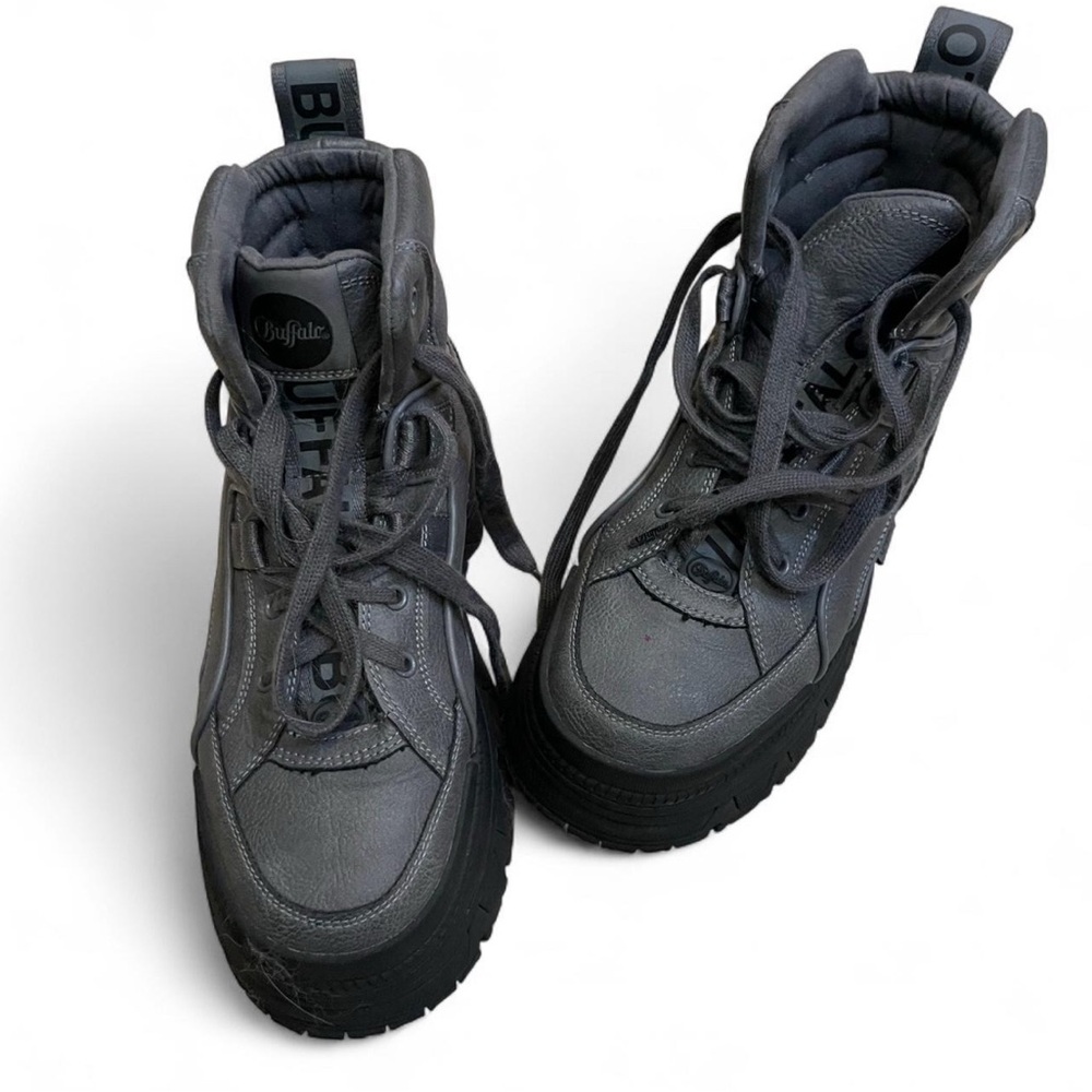 SOLD - Buffalo London leather platform Boots